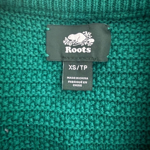 Roots Sylvan Crochet Tank | Green | Size Extra Small (XS) - Picture 4 of 5